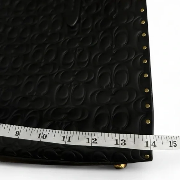 Coach Studded Charlie Embossed Leather Carryall - Picture 6 of 10